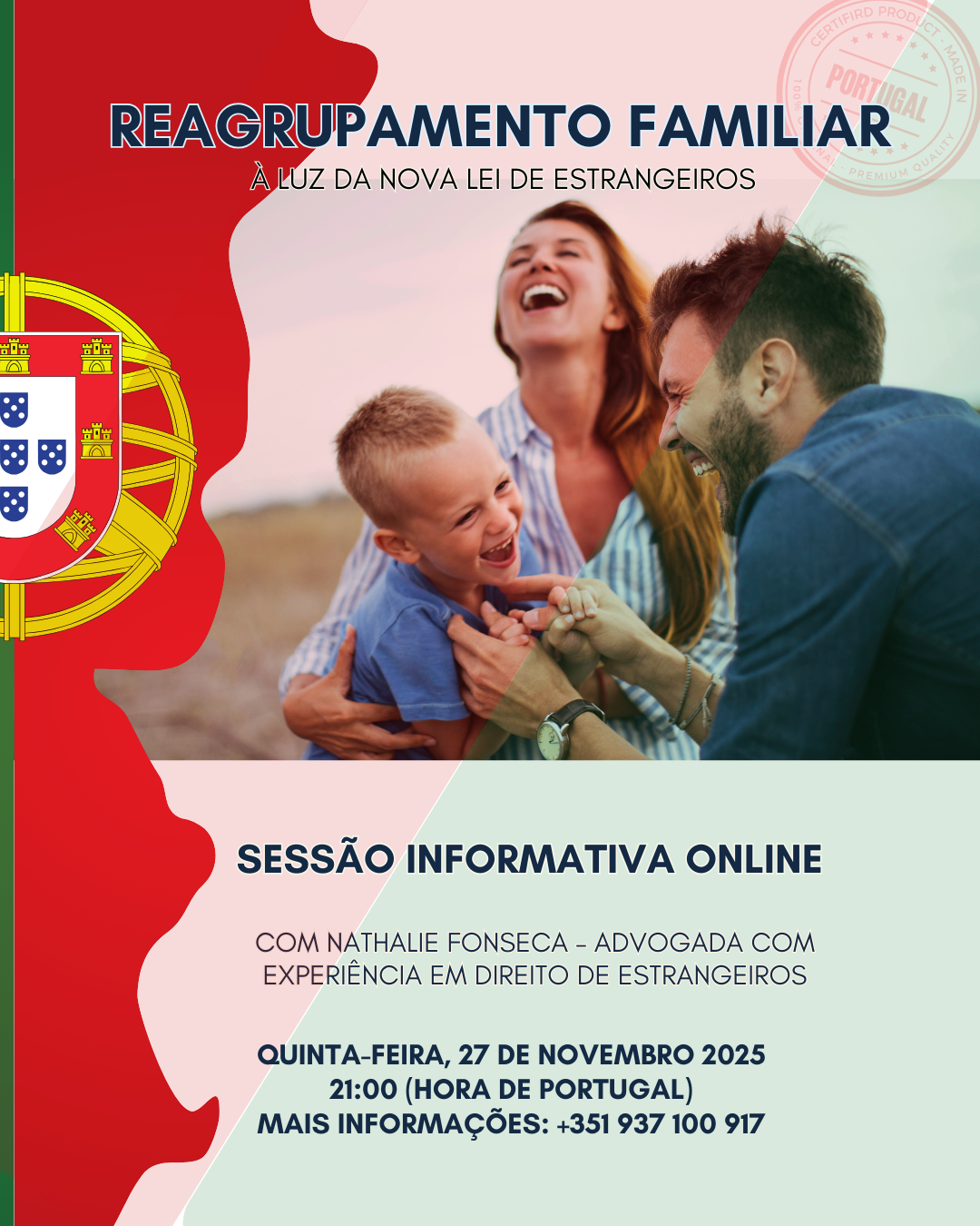 Reagrupamento familiar en portugal
